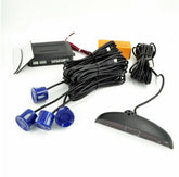 Set 4 senzori de parcare display LED, albastru