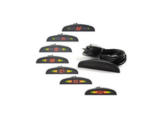 Set 4 senzori de parcare display LED, albastru D20