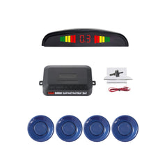 Set 4 senzori de parcare display LED (albastru D21)