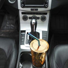 Paie metalice curcubeu pahar in masina