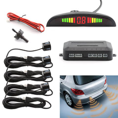 Set 4 senzori de parcare display LED, negru D52