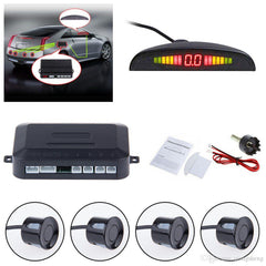 Set 4 senzori de parcare display LED, negru D52