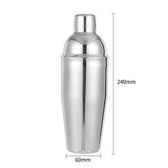 Set Cocktail Shaker Kit pentru barmani 750ml, Suport din bambus, 12 piese - Daro Online
