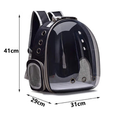 Rucsac transport animale de companie, 41 x 31 x 29 cm, negru