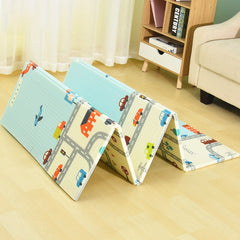 Covoras de joaca termic City, 200 x 150 x 0,9 cm, pliabil, doua fete, extra gros, protectie impotriva loviturilor - Daro Online