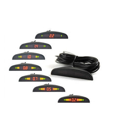 Senzori Parcare cu display LED, 4 senzori Gri Argintiu D04 - Daro Online