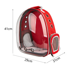 Rucsac transport animale de companie, 41 x31 x 29 cm, rosu