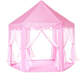 Cort de joaca pentru copii, castel printese , 140 x 140 x 135 cm, roz - Daro Online