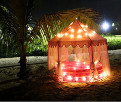 Cort de joaca pentru copii, castel printese , 140 x 140 x 135 cm, roz - Daro Online