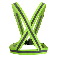 Ham reflectorizant reglabil, material elastic, banda 4cm, verde, unisex, universal - Daro Online