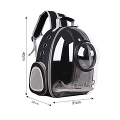 Rucsac transport animale de companie cu hublou, 42 x 31 x 28 cm, negru