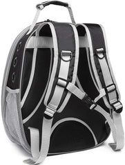 Rucsac transport animale de companie cu hublou, 42 x 31 x 28 cm, negru