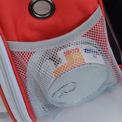 Rucsac transport animale de companie cu hublou, 42 x 31 x 29 cm, rosu