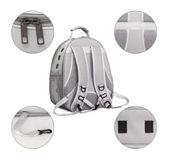 Rucsac transport animale de companie cu hublou, 42 x 31 x 29 cm, gri