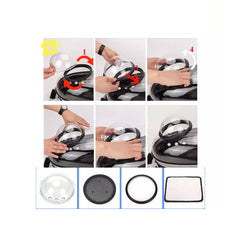 Rucsac transport animale de companie cu hublou, 42 x 31 x 29 cm, gri