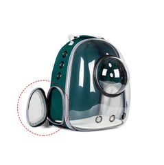 Rucsac transport animale de companie cu hublou,42 x 31 x 29 cm, verde