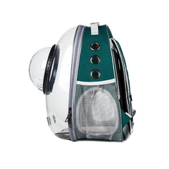 Rucsac transport animale de companie cu hublou,42 x 31 x 29 cm, verde