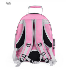 Rucsac transport animale de companie cu hublou, 42 x 31 x 29 cm, roz