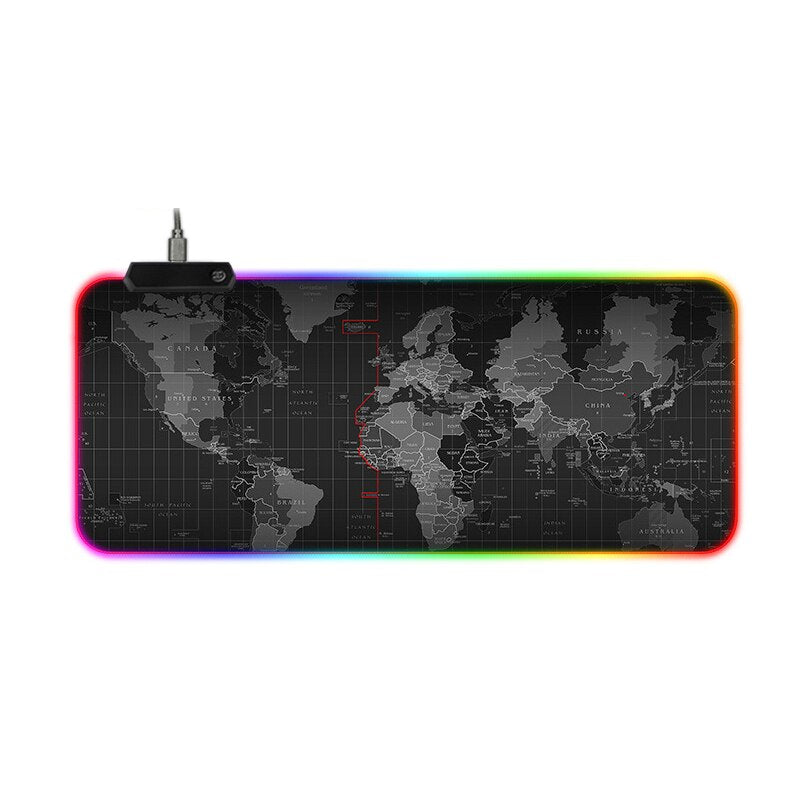 Mouse pad gaming harta lumii RGB