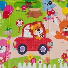 Covoras de joaca copii parc distractii 200 x 180 x 0,9 cm, pliabil, doua fete, izolat termic - Daro Online