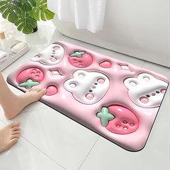 Covoras baie absorbant, antiderapant, oval, 60x40cm, Kitty