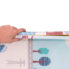 Covoras de joaca termic City, 200 x 180 x 1,5 cm, pliabil, doua fete, protectie impotriva loviturilor - Daro Online