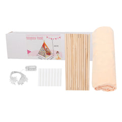 Cort de joaca pentru copii, indian teepee litere, 165 x 120 x 120 cm, galben - Daro Online