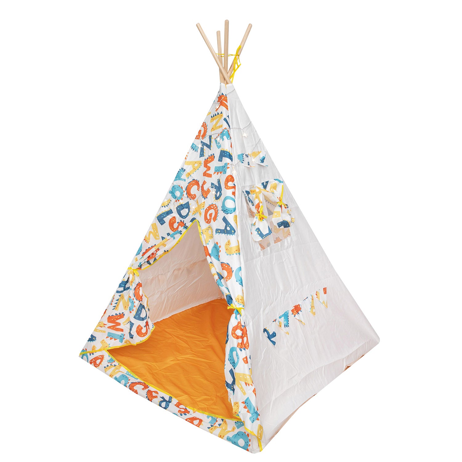 Cort de joaca pentru copii, indian teepee litere