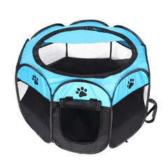 Tarc pentru animale de companie, albastru, 114 x 114 x 58 cm - Daro Online