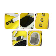 Rucsac transport animale de companie,41 x 31 x 29 cm, galben