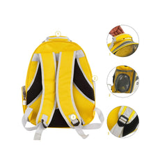 Rucsac transport animale de companie,41 x 31 x 29 cm, galben