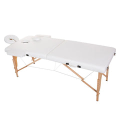 Masa Masaj Pliabila din Lemn 70 cm Alba | Pat Cosmetica - imagine 3