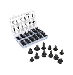 Kit demontat interior auto 4 piese, 240 clipsuri, 1 surubelnita demontare clipsuri - Daro Online