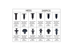 Kit demontat interior auto 4 piese, 240 clipsuri, 1 surubelnita demontare clipsuri - Daro Online