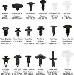 Kit demontat interior auto 4 piese, 415 clipsuri,1 surubelnita demontare clipsuri - Daro Online