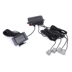 Senzori Parcare cu display LCD, 4 senzori, argintiu - Daro Online