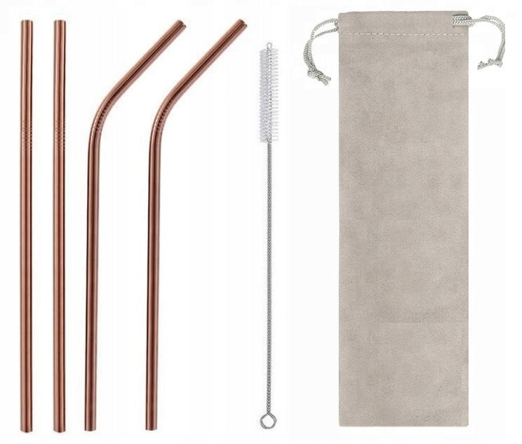 Set de 4 paie din metal, 215 x 6 mm, Cupru - Daro Online