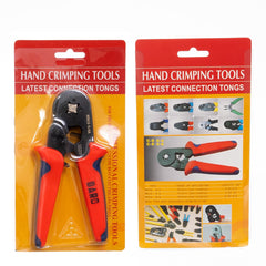 Cleste pentru sertizat pini de capat, 0.25-10mm, sertizare ferule cu auto-reglare, rosu-albastru - Daro Online