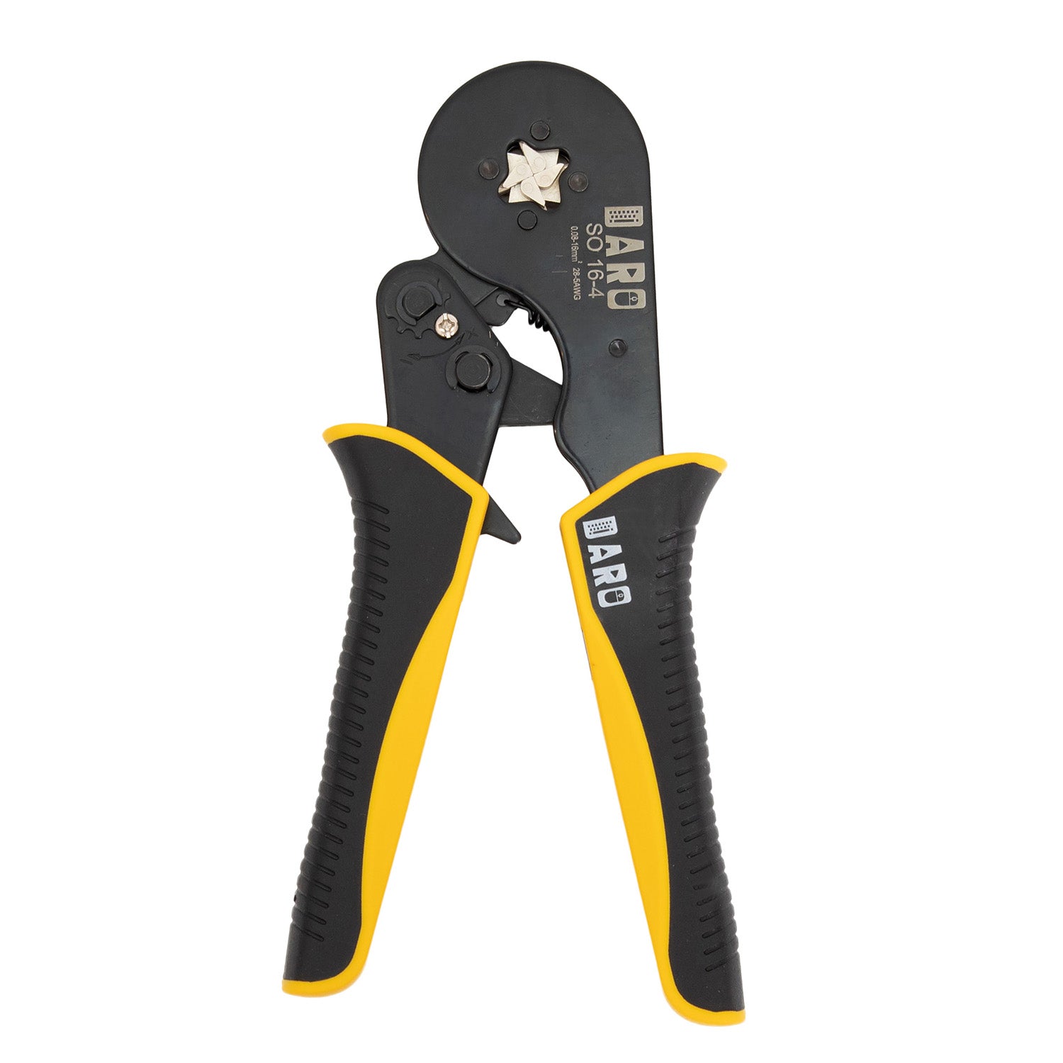Cleste sertizat pini de capat, negru-galben