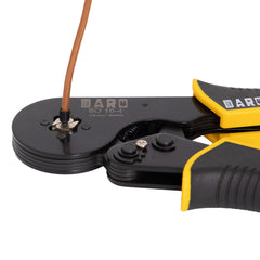 Cleste pentru sertizat pini de capat, 0,08-16mm, 4 falci, sertizare ferule cu auto-reglare, negru-galben - Daro Online