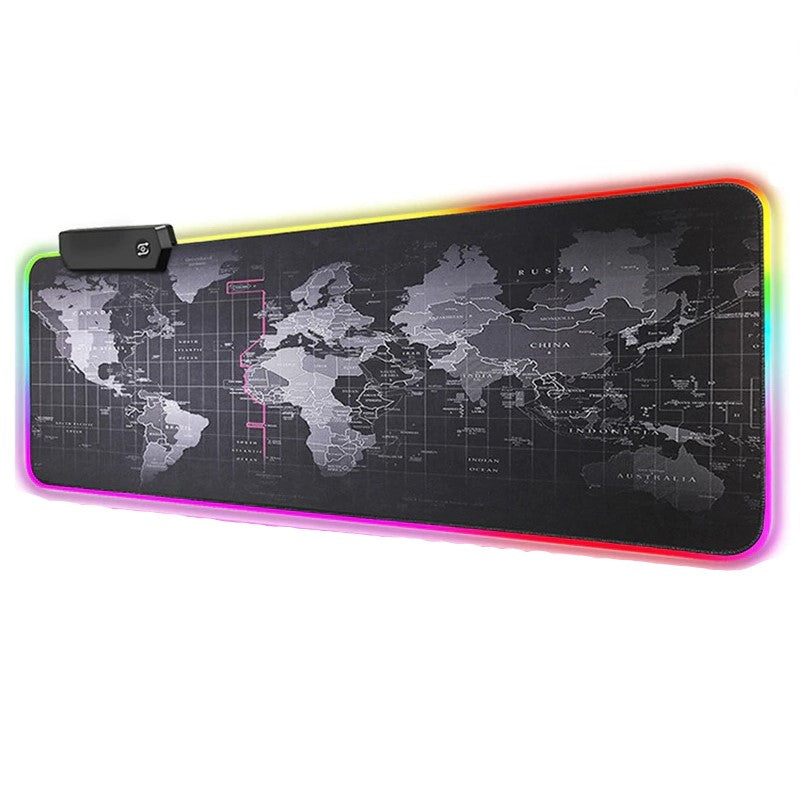 Mouse pad gaming cu iluminare led RGB