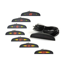 Senzori Parcare cu display LED, 4 senzori Argintiu D01 - Daro Online