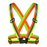 Ham reflectorizant reglabil verde portocaliu