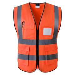 Vesta reflectorizanta, material elastic, banda 4cm, portocalie, unisex, universala - Daro Online