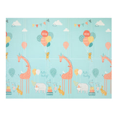 Covoras Joaca Termic Pliabil Girafa si Elicopter 200 x 180 cm - imagine 1