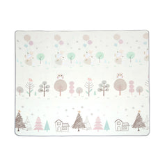 Covoras de Joaca, cu doua fete, termoizolant, cu literele trafic urban si parc, Multicolor, 200 x 180 x 0.8 cm - Daro Online