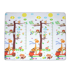 Covoras de Joaca, cu doua fete, termoizolant, cu girafa si elicopter, Multicolor, 200 x 180 x 0.8 cm - Daro Online