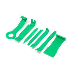 Kit pentru demontat interior auto 7 piese, verde