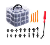 Kit demontat interior auto 4 piese, 620 clipsuri, 1 surubelnita demontare clipsuri