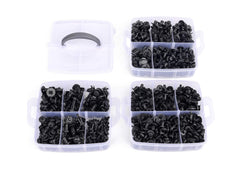 Kit demontat interior auto 4 piese, 620 clipsuri, 1 surubelnita demontare clipsuri